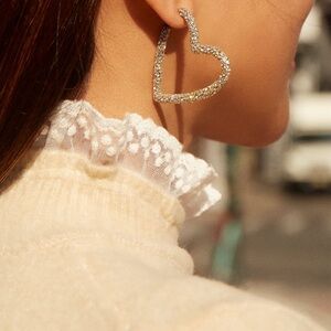 Baublebar Pave Heart Earrings